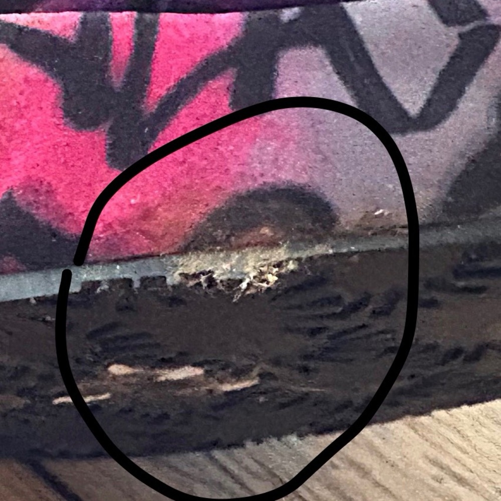 ♥️💖 UGG Fluff Yeah Sandals Graffiti Style Print in Shades of Pink Orange Purple - Picture 7 of 9